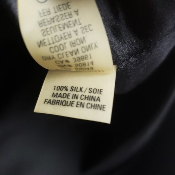 Sale🛍️ NWT Elie Tahari Black 100% Silk Eva Skirt Size 4 - Picture 6 of 6